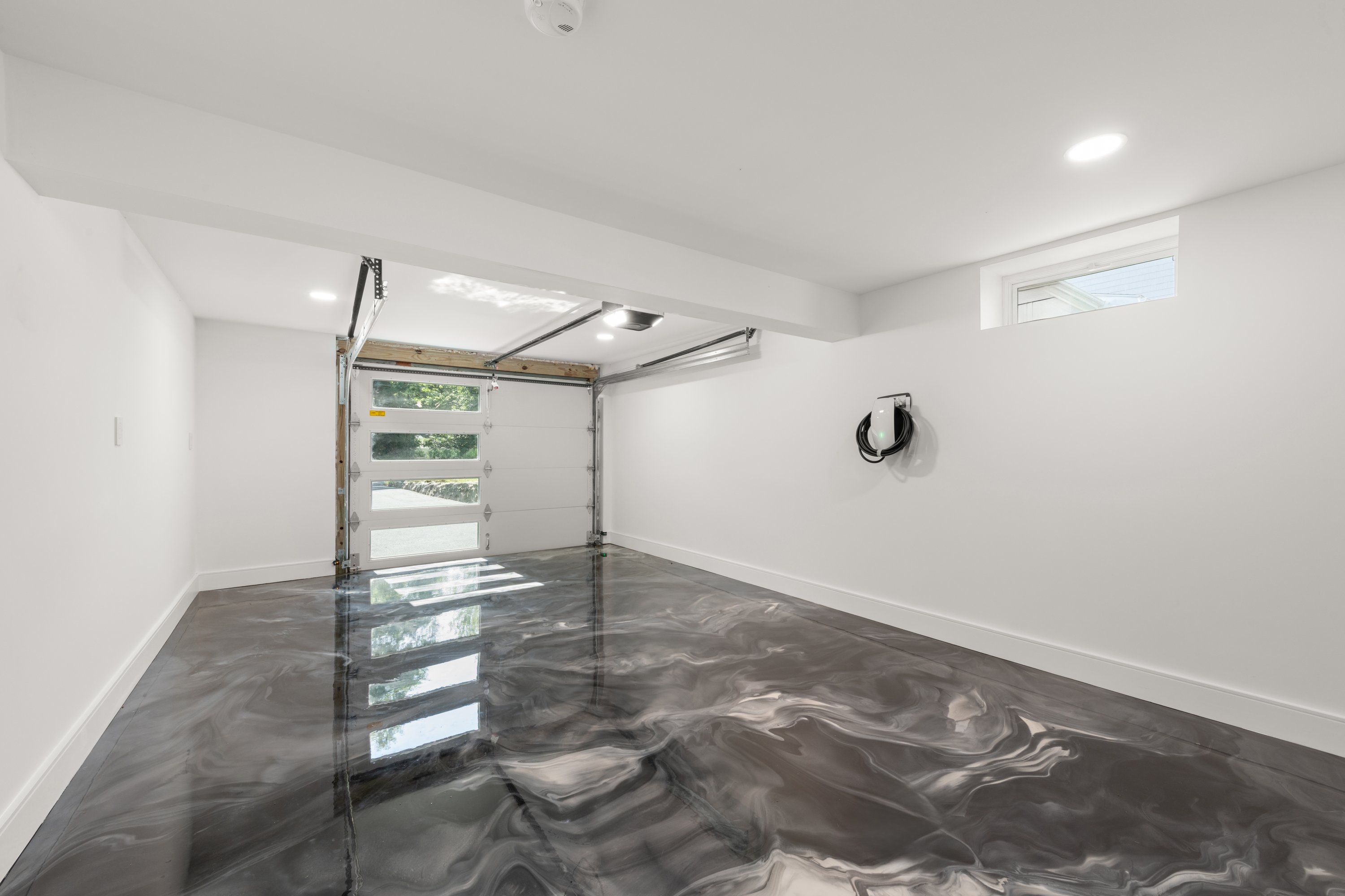 Ergon Builders completed garage and driveway, new construction Fairfield County CT